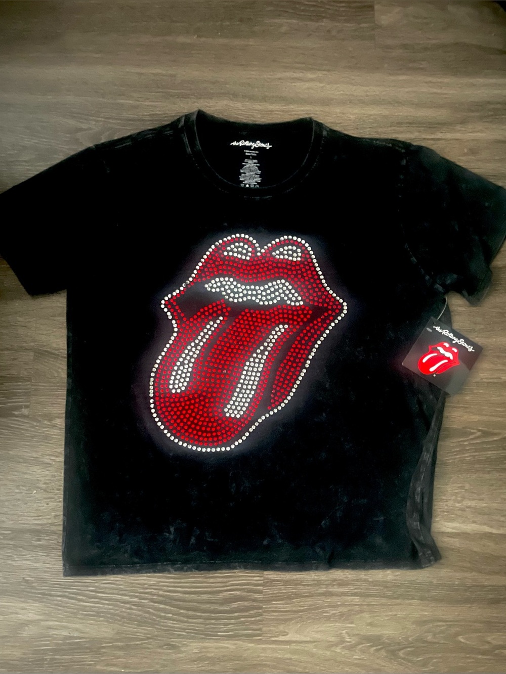 THE ROLLING STONES ORIGINAL SEQUIN T- SHIRT